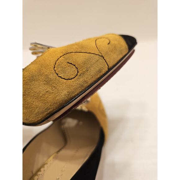 Charlotte Olympia Sleeping Beauty‎ Princess Heels Suede Shoes 38 1/2 (US 8) - Picture 16 of 16